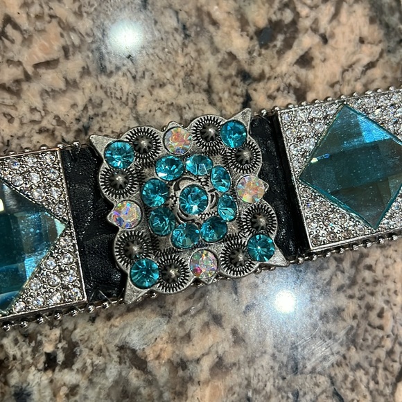 B H W Western Leather Belt - Picture 9 of 12